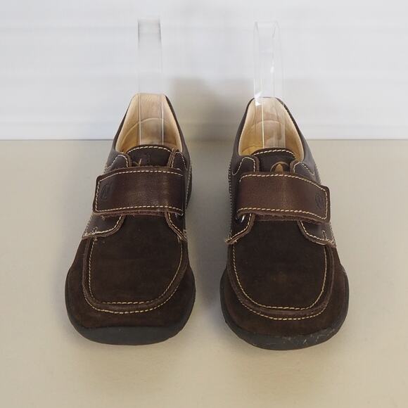 Naturino Boys Dress Shoes Sz 32 US 1.5 Brown Suede Leather Loafers  Serbia - Picture 2 of 11